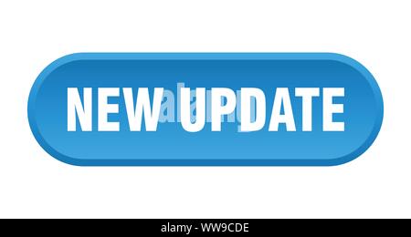 new update button. new update rounded blue sign. new update Stock Vector