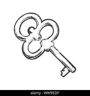 Antique lock and key sketch Stock Vector Image & Art - Alamy