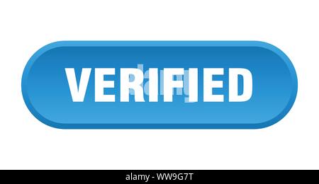 verified button. verified rounded blue sign. verified Stock Vector
