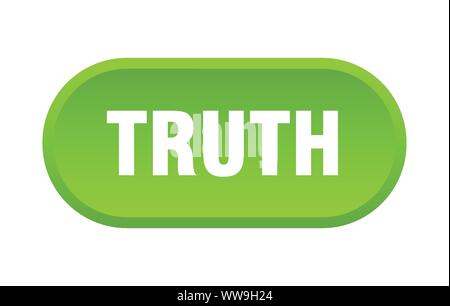 truth button. truth rounded green sign. truth Stock Vector