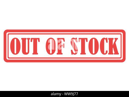 vector illustration of sold out sign Stock Vector