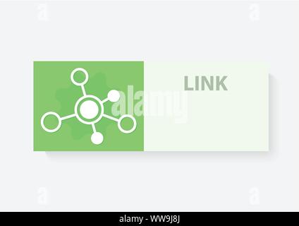 link web banner Stock Vector