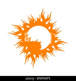 yellow sun burst star symbol Sun icon logo design vector illustration a Sunshine element Stock Vector