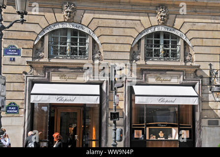 Chopard boutique, 1 place Vendome, Vendome square, Paris, France Stock ...