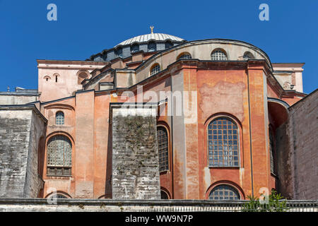 ISTANBUL, TURKEY - JULY 26, 2019: Hagia Sophia Museum in city of Istanbul, Turkey Stock Photo
