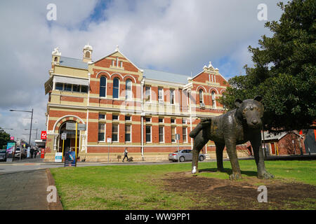 Fremantle, Western Australia - Aug 6th 2019:  Fremantle Post Office, one of the many well-preserved historical and heritage buildings in Fremantle. Stock Photo