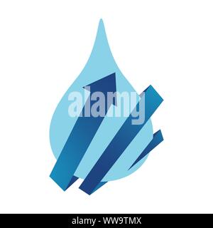 Water droplet Logo design sign icon vector template Stock Vector