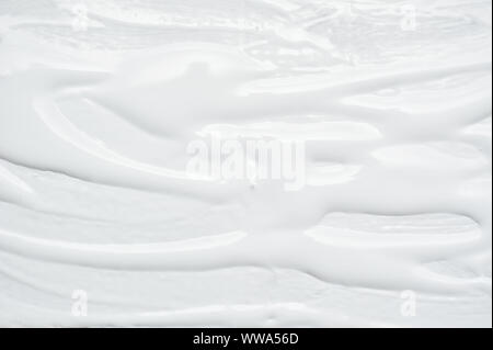 White mortar wall texture acrylic. Hand applied mortar wall Stock Photo