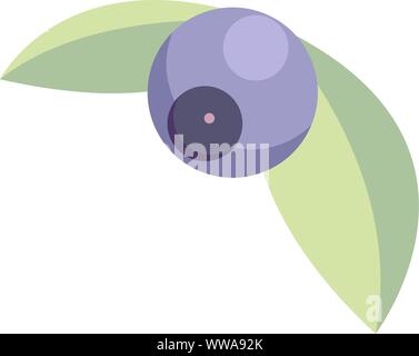 Blueberry logo design concept. Forest fruit creative symbol template. Stock Vector