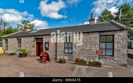 KEITH AND DUFFTOWN RAILWAY THE WHISKY LINE MORAY SCOTLAND THE TICKET OFFICE AT DUFFTOWN STATION Stock Photo