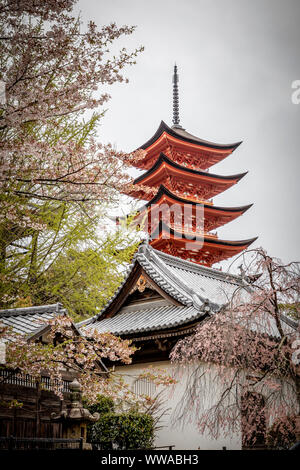 Toyokuni Shrine, Miyajima island, Hroshima, Japan. Stock Photo