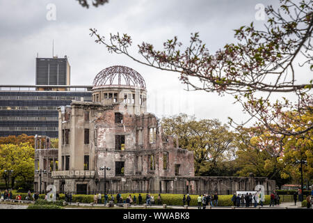 Atomic Bomb Dome, Memorial Park, Hiroshima, Japan. Stock Photo