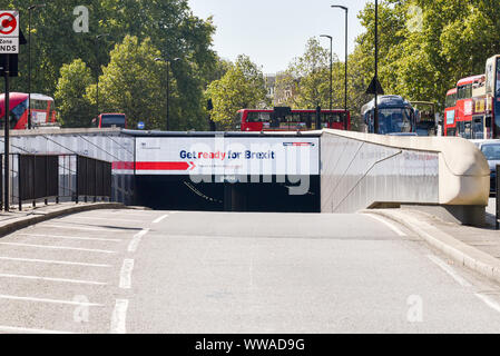 Piccadilly, London, UK. 14th Sep, 2019. Get Ready For Brexit advert in London. Credit: Matthew Chattle/Alamy Live News Stock Photo