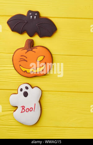 Sugar biscuits for Halloween party. Stock Photo