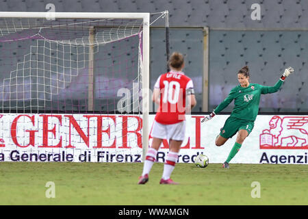 FRANCESCA DURANTE (FIORENTINA WOMEN´S)  during Fiorentina Women´s Vs Arsenal , Firenze, Italy, 12 Sep 2019, Soccer Soccer Champions League Women Stock Photo