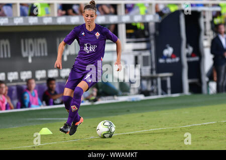 GRETA ADAMI (FIORENTINA WOMEN´S)  during Fiorentina Women´s Vs Arsenal , Firenze, Italy, 12 Sep 2019, Soccer Soccer Champions League Women Stock Photo