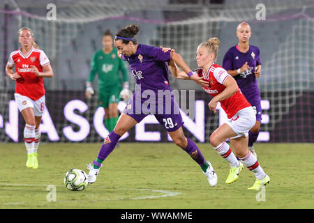 PALOMA LAZARO (FIORENTINA WOMEN´S)  during Fiorentina Women´s Vs Arsenal , Firenze, Italy, 12 Sep 2019, Soccer Soccer Champions League Women Stock Photo