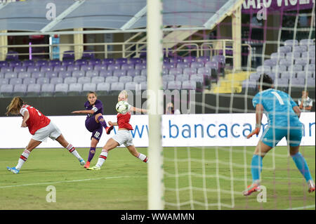 TATIANA BONETTI (FIORENTINA WOMEN´S)  during Fiorentina Women´s Vs Arsenal , Firenze, Italy, 12 Sep 2019, Soccer Soccer Champions League Women Stock Photo