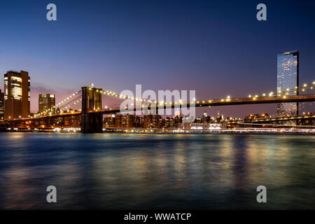 Last summer nights at Brooklyn, Manhattan, New York, USA Stock Photo