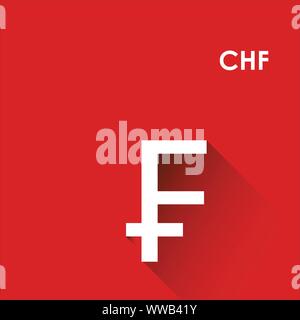 Swiss currency icon ( Turkish isvicre para birimi simgesi) Stock Vector