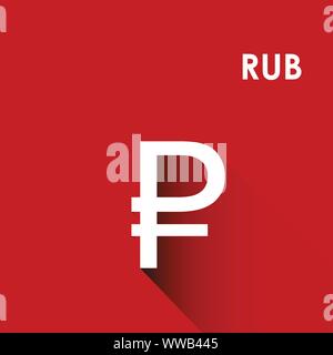 Russian currency symbol ( Turkish Rusya para birimi simgesi) Stock Vector