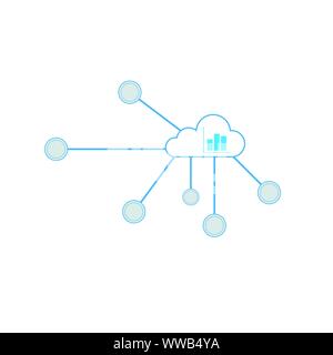 Cloud System Success Plan Stock Vector