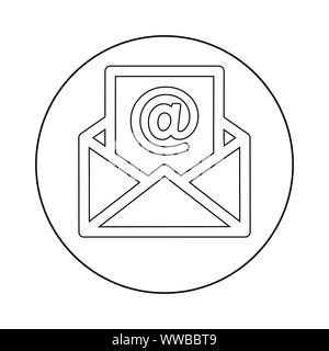 Beautiful, meticulously designed Email, Open mail, New Email icon. Well organized and fully editable Vector icon. Stock Vector