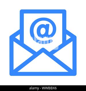 Beautiful, meticulously designed Email, Open mail, New Email icon. Well organized and fully editable Vector icon. Stock Vector