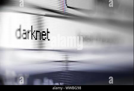 Darknet close up concept web brouwser connection Stock Photo