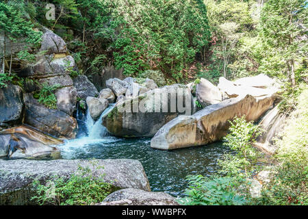 A pond in Shosenkyo Gorge, Kofu, Yamanashi, Japan Stock Photo