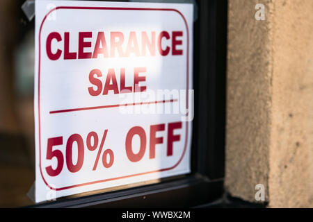 Super Sale 50% Off Large Self Adhesive Window Shop Sign 3807