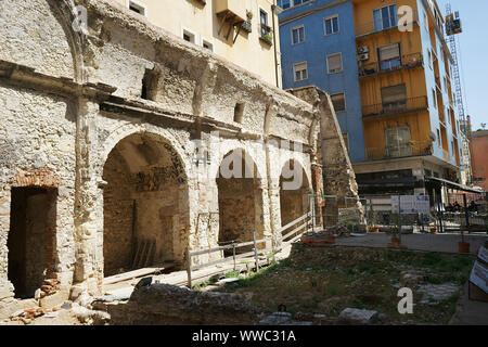 Ruins of Santa Lucia church, Cagliari, Sardinia, Italy Stock Photo