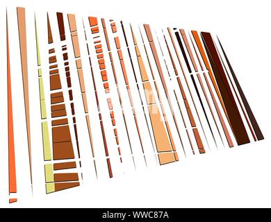 Grid, mesh with intermittent, dashed lines. Intersecting dynamic stripes. Irregular grating, lattice texture. Interlocking, criss-cross abstract geome Stock Vector