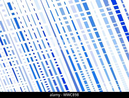 Grid, mesh with intermittent, dashed lines. Intersecting dynamic stripes. Irregular grating, lattice texture. Interlocking, criss-cross abstract geome Stock Vector