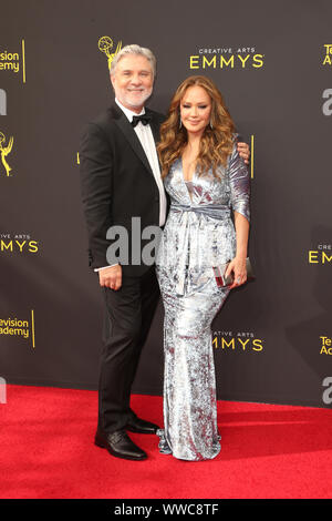 Mike Rinder and Leah Remini at the 2019 Creative Arts Emmy Awards - Day ...