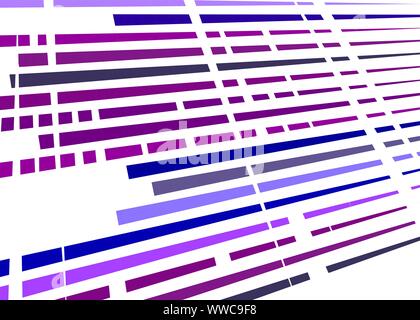 Grid, mesh with intermittent, dashed lines. Intersecting dynamic stripes. Irregular grating, lattice texture. Interlocking, criss-cross abstract geome Stock Vector