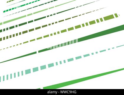 Grid, mesh with intermittent, dashed lines. Intersecting dynamic stripes. Irregular grating, lattice texture. Interlocking, criss-cross abstract geome Stock Vector