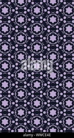 Ornate geometric pattern and two-tone abstract background Stock Photo