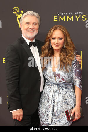 Mike Rinder and Leah Remini at the 2019 Creative Arts Emmy Awards - Day ...