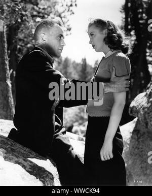 IDA LUPINO as Marie and HUMPHREY BOGART as Roy ' Mad Dog ' Earle in HIGH SIERRA 1941 director RAOUL WALSH screenplay JOHN HUSTON and W. R. BURNETT novel W.R. BURNETT Warner Bros. Stock Photo