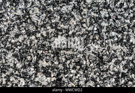 Background from small white and black stones. Stock Photo