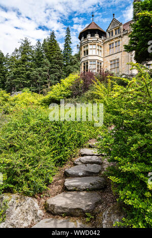 Cragside House and Gardens, a National Trust property in Northumberland ...