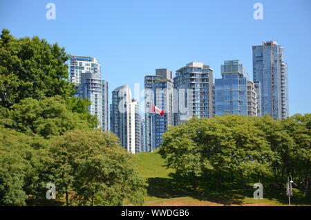 Vancouver Skyline, Ansichten von Vancouver Stock Photo