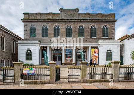 Penzance Chapel - the Chapel Street Methodist Chapel on Chapel Street in Penzance Cornwall Stock Photo