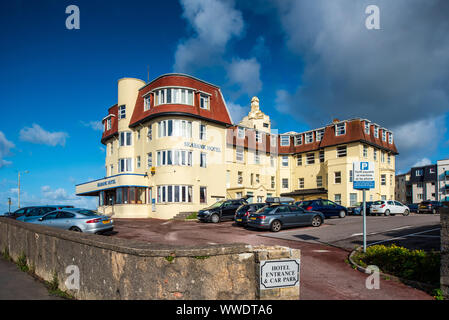 Porthcawl Seabank Hotel on the seafront in the South Wales seaside ...