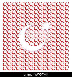 Turkey Flag Vector Background Stock Vector