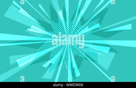 emerald color modern background.comic cartoon pop art retro vector illustration drawing Stock Vector