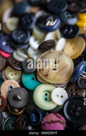 Close-up of a large collection of buttons Stock Photo