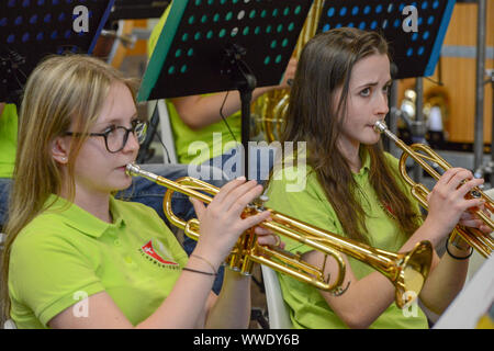 Montagnola, Switzerland - 13 May 2019: concert performed by young people at Montagnola on Switzerland Stock Photo