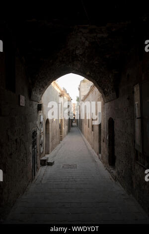 This photo show what remains from the old city of Aleppo-Syria Stock Photo